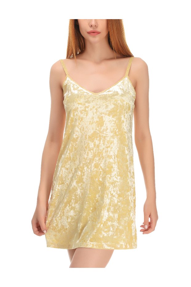 Rochie scurta, Galben