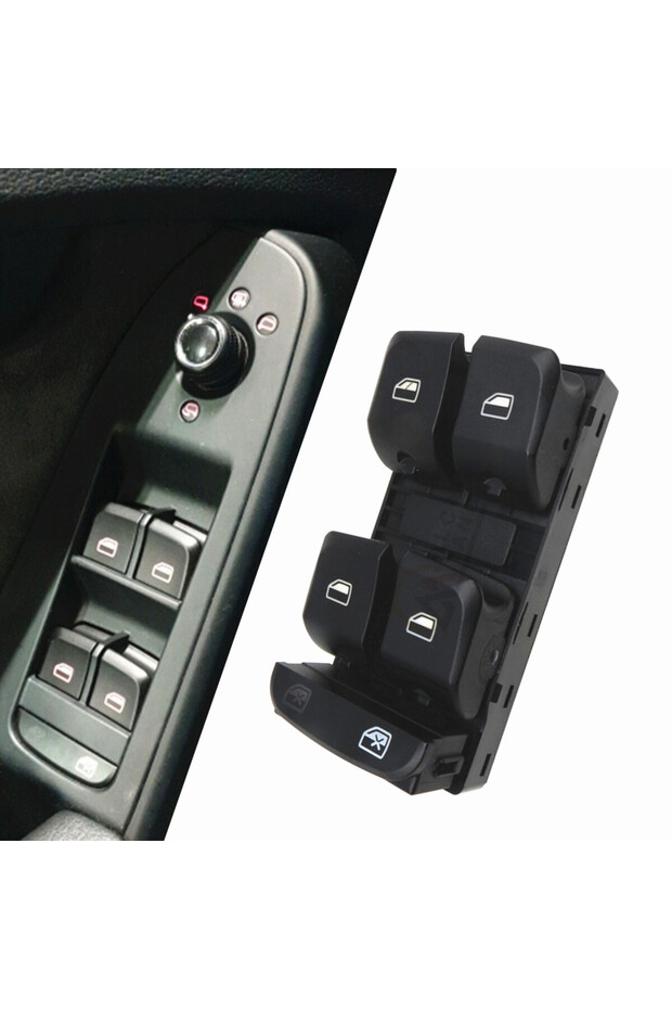 زر تحكم كهربائي للنوافذ الجانبية الرئيسية لسيارات أودي A4 Q3 Q5 S4 S5 8K0959851D,8KD959