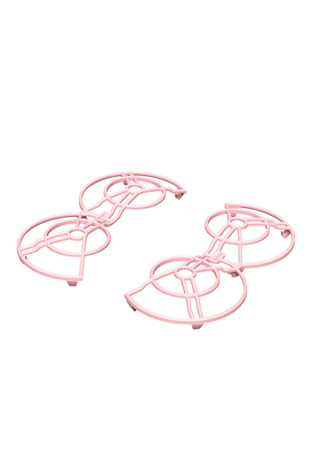 واقي مراوح وردي اللون مكون من قطعتين لـ DJI Neo، حلقة حماية للمراوح سريعة التحرير، حلقة مضادة للاصطدام