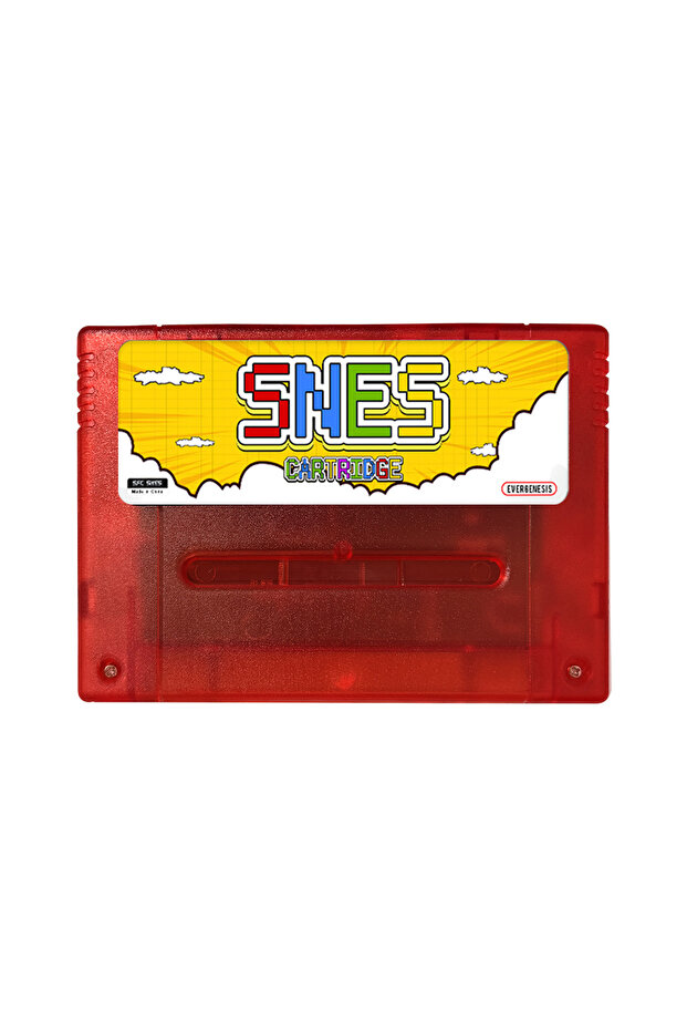 Red 3000-in-1 SFC Memory Card with 8GB TF Game Cartridge for Super Famicom SNES Game Console - Gamin