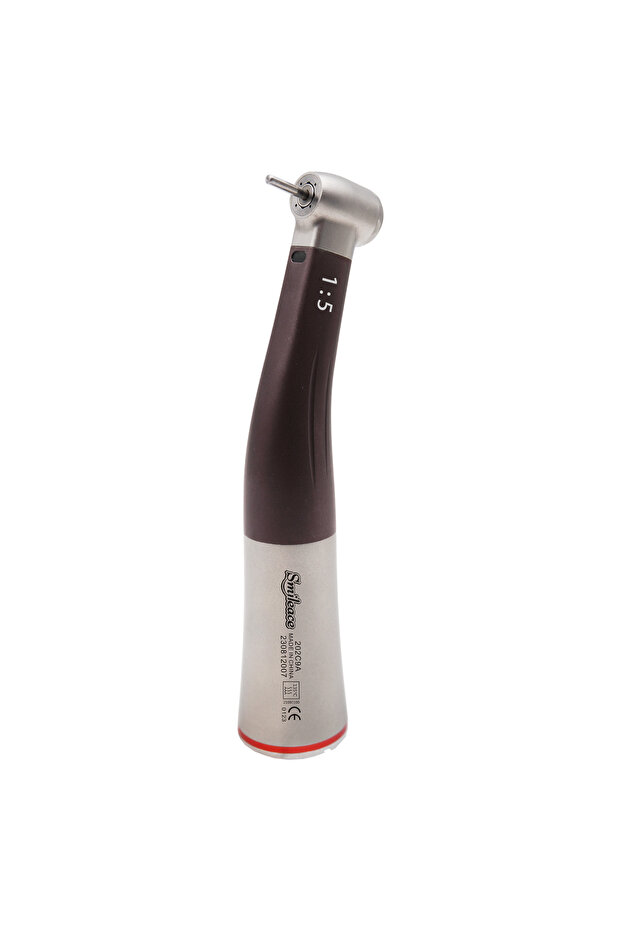 1Piece 1:5 Increasing Low Speed Handpiece Increasing Red Ring Contra Angle Internal Water Spray With