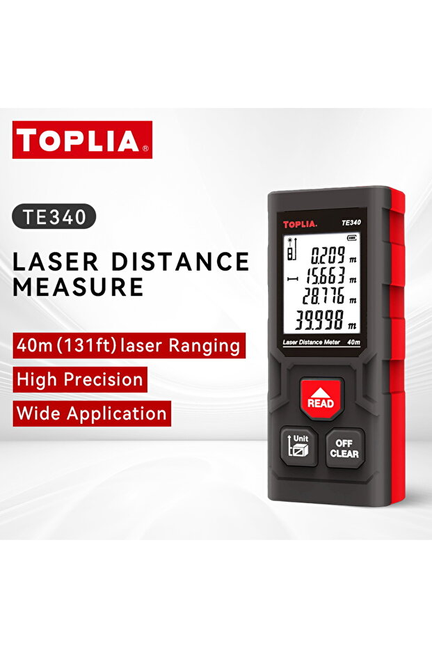 40m TOPLIA Laser Rangefinder 40M Digital Tape Measure High Precision Laser Distance Meter Digital Ro