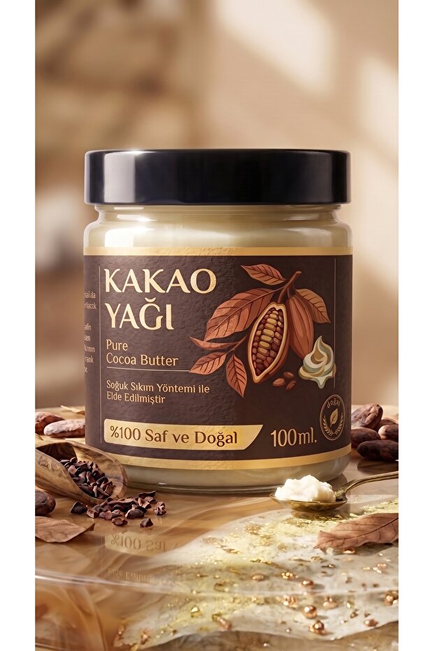 100 ml Cocoa Butter / Pure / Natural Moisturizer / Cacao Butter / Cocoa Bean Oil