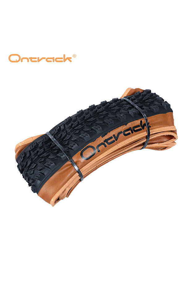 26 2.10 BROWN ONTRACK FOLDED TIRE MTB 26/27.5/29X2.10 CUTLASS 30TPI BROWN WALL SKIN