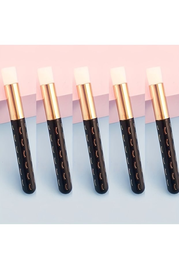 a 5PCS Eyelash Cleaning Brush, Facial Cleansing Brush, Peel Off Blackhead Nose Cleansing Brush, Eyel