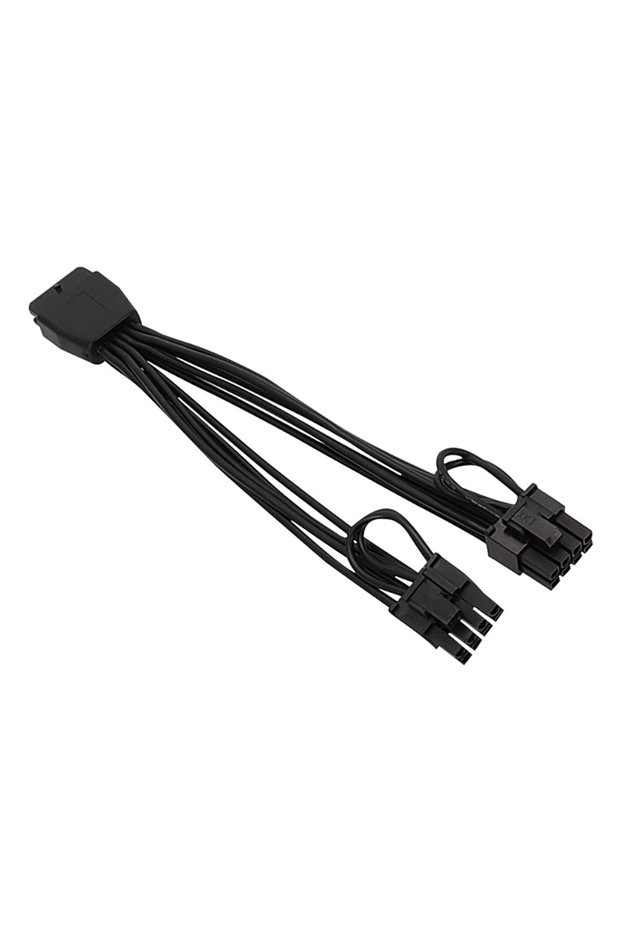 As Photo GPU Power Cable PCIE5.0 12VHPWR Female to Dual 8 PIN 6+2P Adapter 12PIN to 2x8PIN Video Car