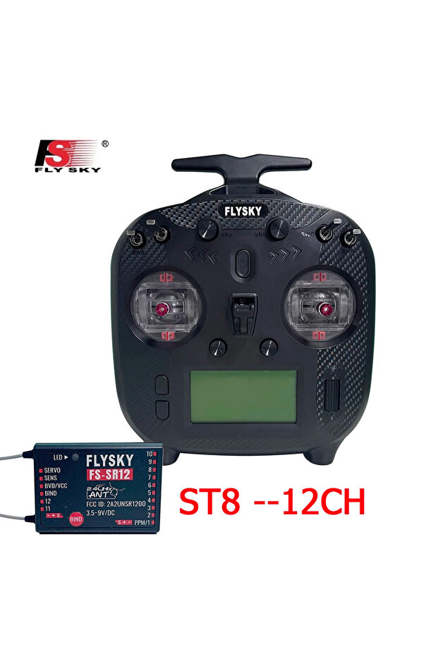 طائرة ST8 FLYSKY ST8 للتحكم عن بعد 12 قناة 2.4 جيجا هرتز للتحكم عن بعد سيارة وطائرة سفينة نموذج مخصص SB