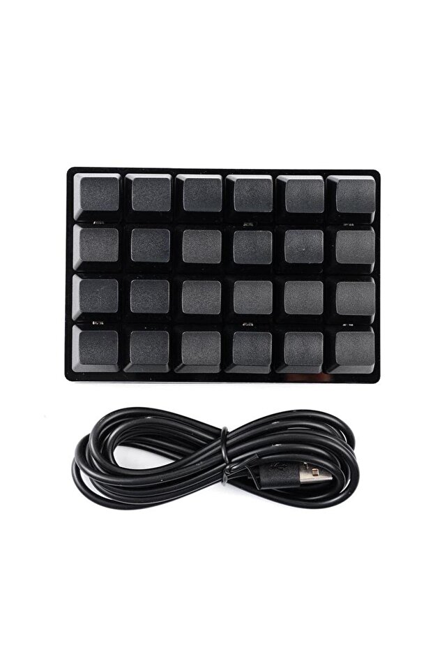 24 Keys Black Mini USB Custom Mechanical Keyboard 24 Keys Black/White Gaming Keyboard Sayo Device Sh