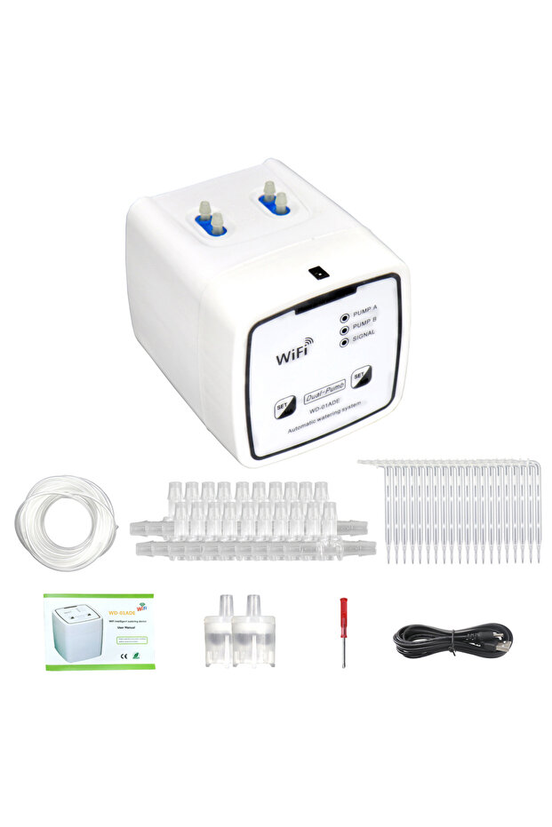 20 Pots WIFI Intelligent Watering Device Double Pump Timed Automatic Drip Irrigation System Remote A