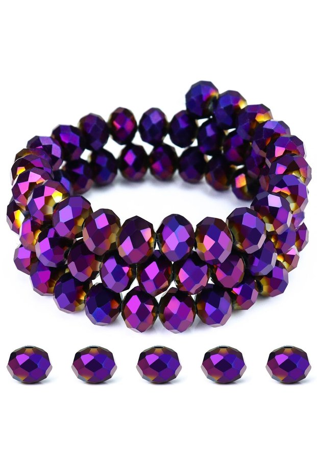 6mm 80pcs DuZi 4 6 8mm Crystal Glass Beads for Jewelry Making Faceted Rondelle Beads Crafts Loose DI
