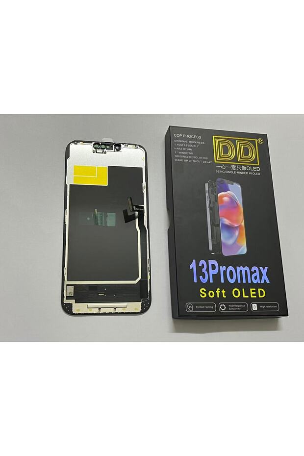 شاشة DD-SoftOLED-13ProMax من ماركة DD، شاشة OLED ناعمة لهواتف آيفون 13 و14 و15 و16، شاشة OLED ناعمة مع تقنية True Tone