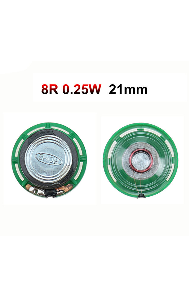 8R 0.25W 21mm JCD 2PCS 8 Ohm 0.25W 0.5W 16/32Ohm Horn Loudspeaker 8R 16R 32R 20mm 21mm 23mm 27mm 29m