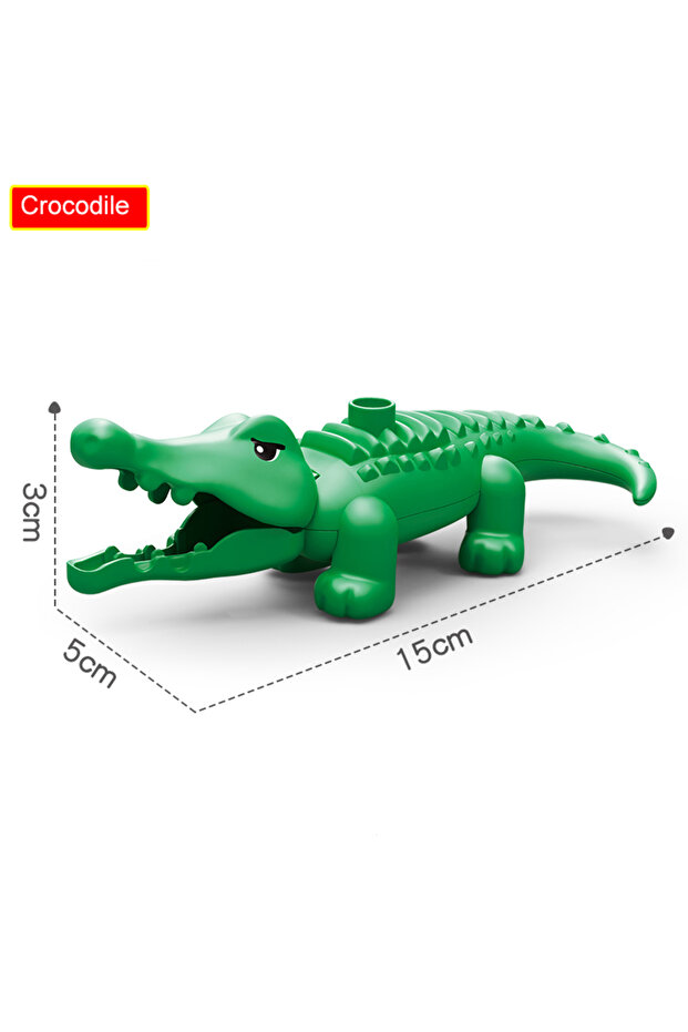 Crocodile NEW Big Size Building Blocks Accessories Figures Animals Block Dinosaur Kangaroo DIY Brick