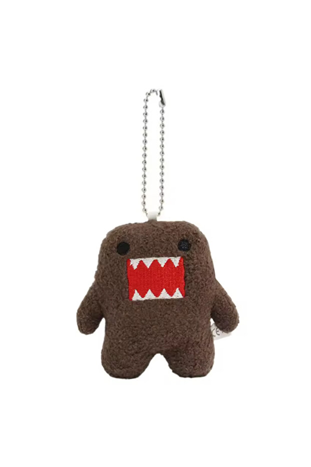 Domo Kawaii Cute Domo Kun Plush Keychain Anime Keyring Charm for Bag Keys Gift Collection