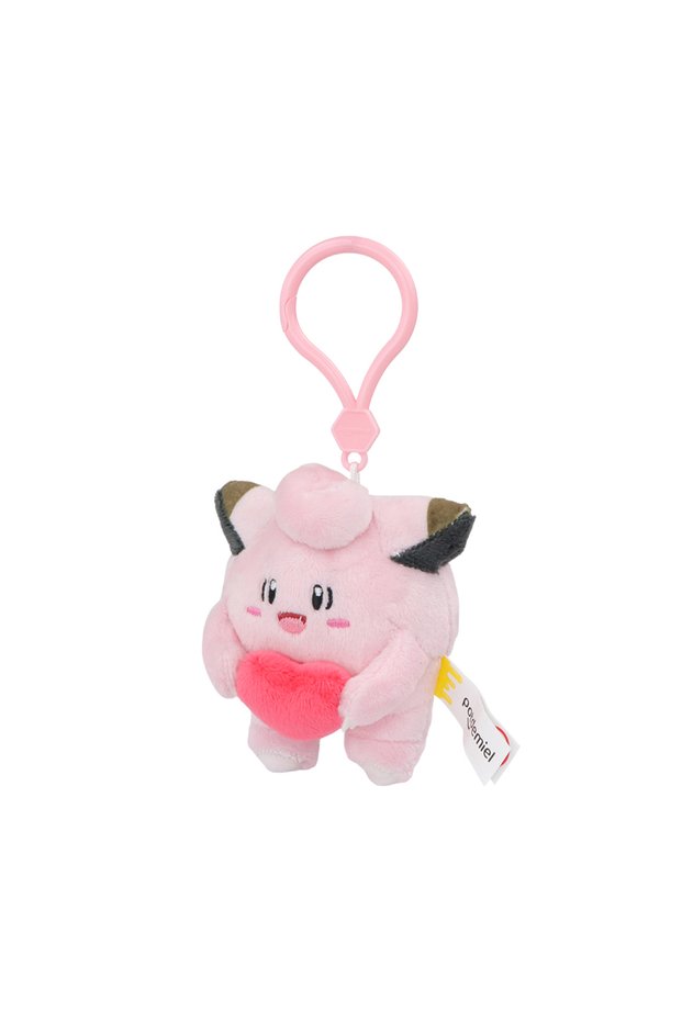 Clefairy-12cm Original Pokemon Espeon Clefairy Jigglypuff Piplup Keychain Plush Toys Snorlax Mimikyu