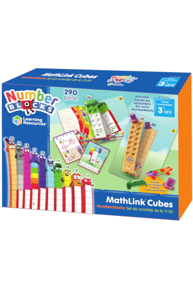 MathLink®Cubes Numberblocks in Romanian - Activity Set from 11 - 20