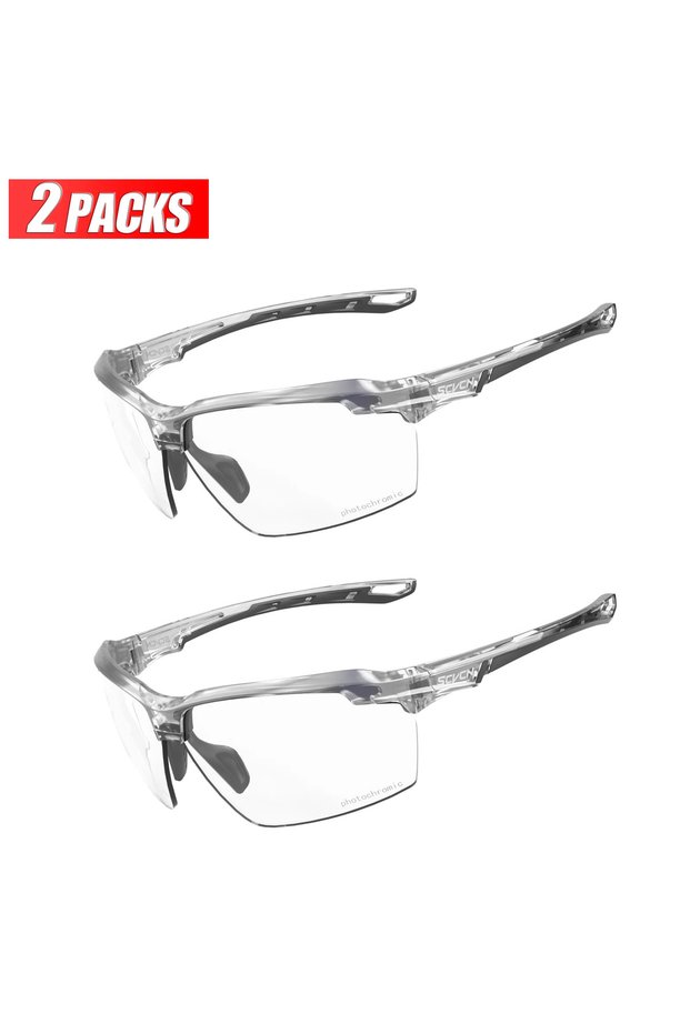 Photochromic-no box 2PACK-0606 3PACKS SCVCN Photochromic Cycling Sunglasses Glasses Bike MTB Bicycle