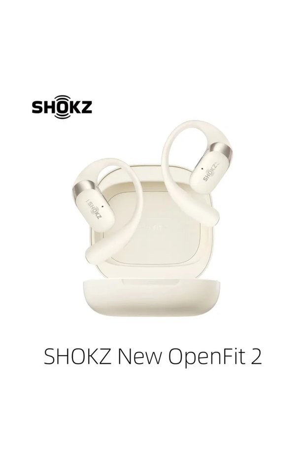 T920 White Shokz OpenFit 2 T920 Open Headsets Hanging Ear Wireless Bluetooth Earphones With DualBoos