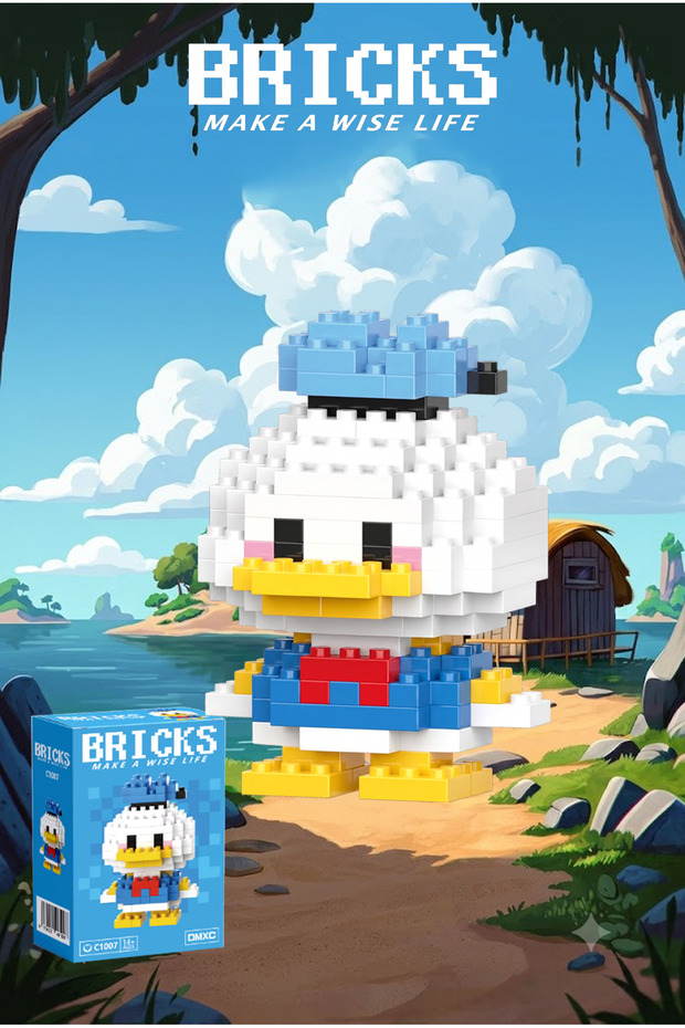 Kitty Brick Donald Duck Mini Brick