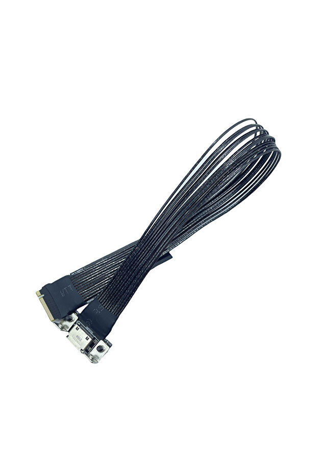 25cm PCI-e M.2 to Oculink 4i Extension Cable for M.2 M Key NVME to SFF8611 Adapter Cord PCIe 4.0 X4
