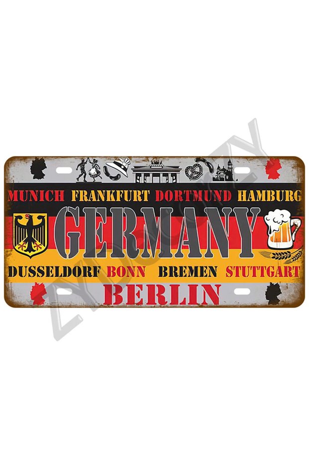 15x30cm TYA24838-05 Retro Landmark Country Tin Sign | Metal Plaque | Man Cave/Bar/Home Decor
