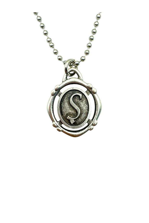 Letter S Antique Unisex Necklace – Personal, Elegant, and Original Design