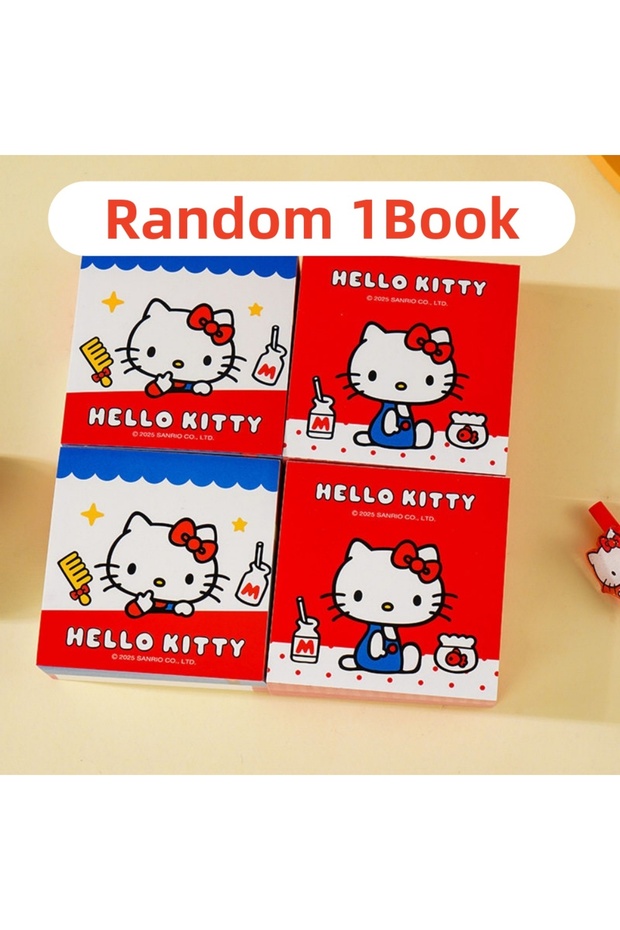 Joytop Random 1Book 250Sheets Genuine Sanrio Hello Kitty Posted It Sticky Notes Pads Memo Notepad No
