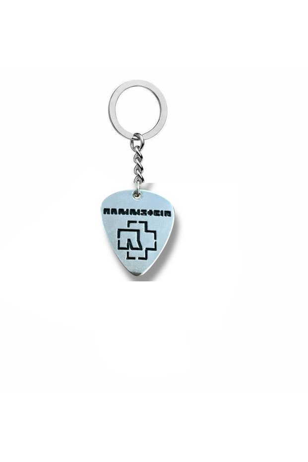 Rammstein Metal Band Pen Shape Double Sided Rock Sign Metal Keychain