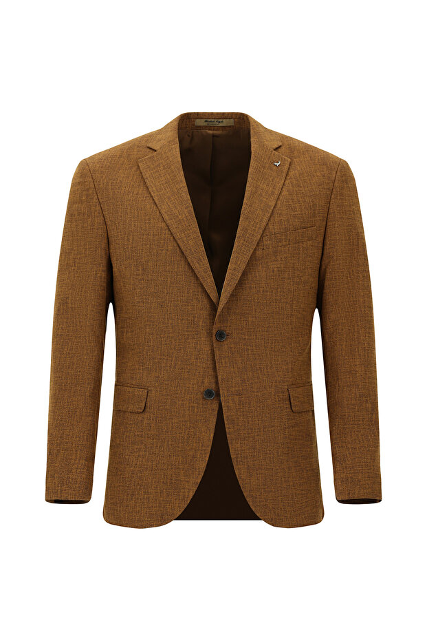 6 Drop Regular Fit Standard Cut Wool Patterned Jacket