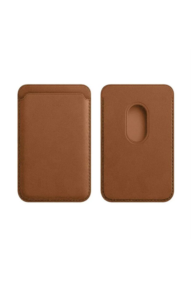Brown 1pc Offical With Box Finewoven Card Wallet Case For iPhone 17/16/15/14/13/12 Pro Max Plus Mags