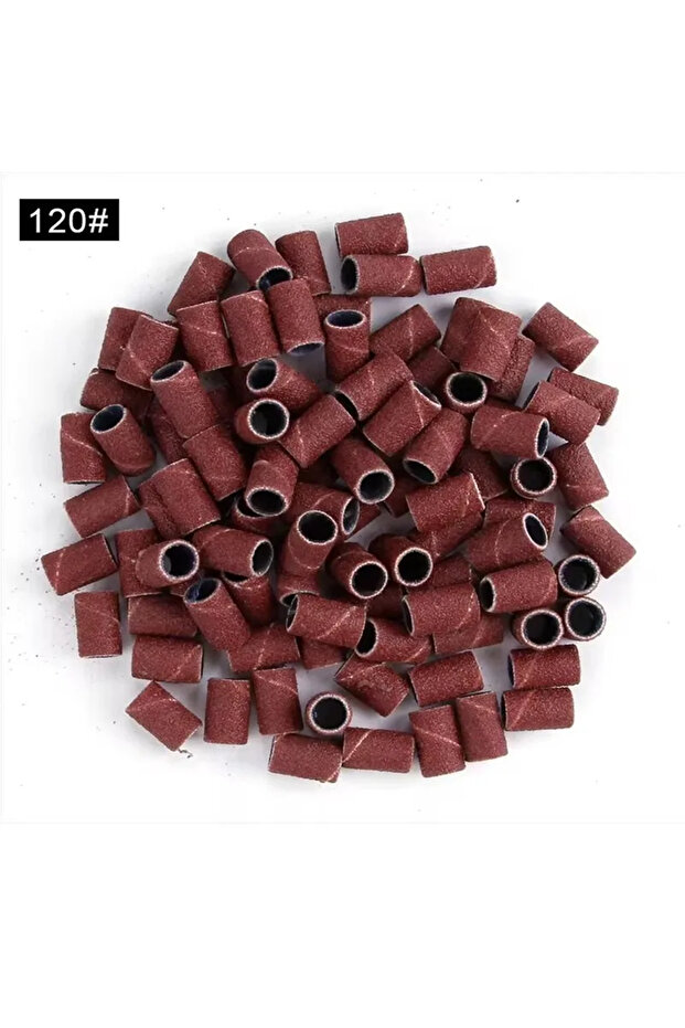120-100 قطعة من أشرطة صنفرة 100/50 قطعة لآلة مانيكير كهربائية بحبيبات 180/120/80 لطحن مثقاب الأظافر
