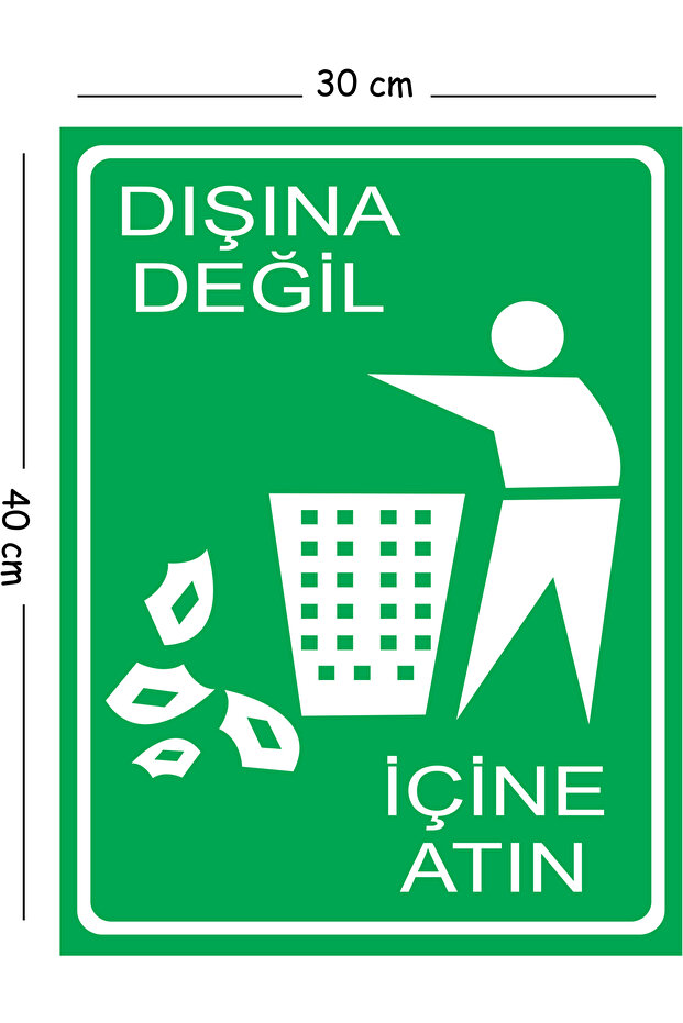 Metal Sign Do Not Go Outside, Go Inside 30X40 cm A3 Warning Work Safety Sign