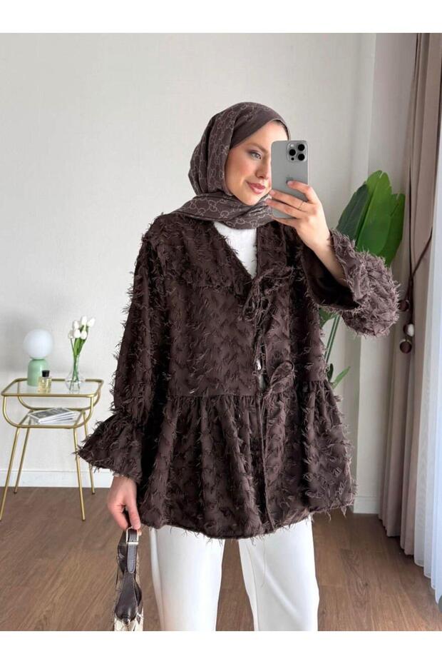 Püsküllü Kimono