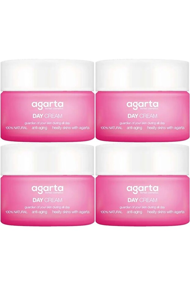 Natural Moisturizing Water-Based Day Cream 50 ml (Set of 4)