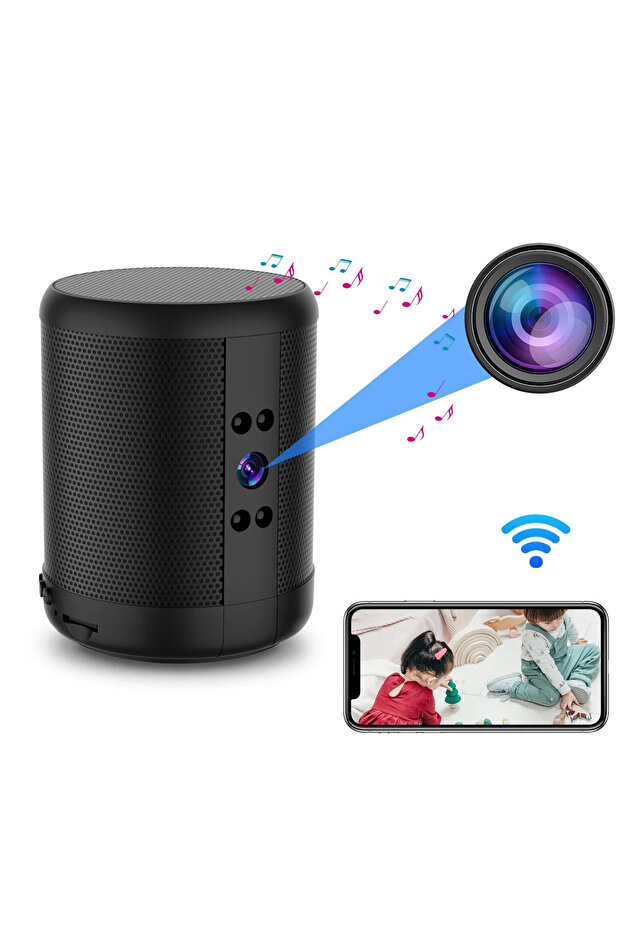 Wireless WiFi Camera Speaker 1080P HD Smart Home Monitor with Night Vision Two Way Audio