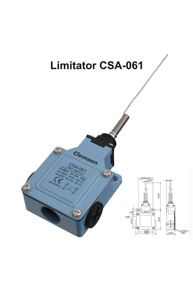 Flexible Wire Stroke Limit Switch CSA-061, - 1