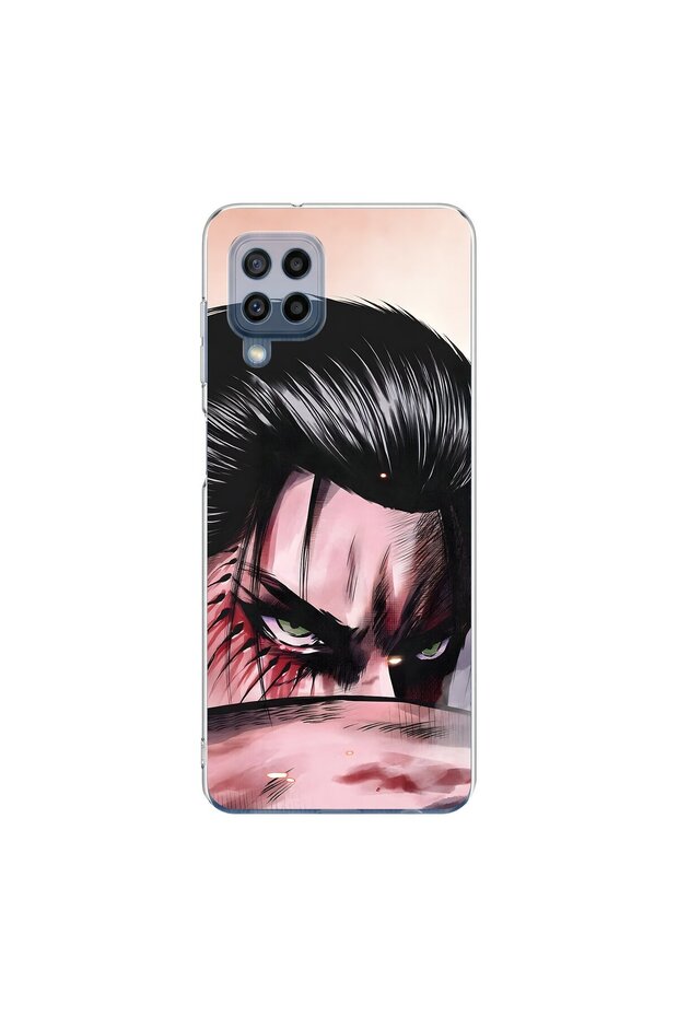Samsung Galaxy M22 Compatible Anime 1/2 Design Transparent Case