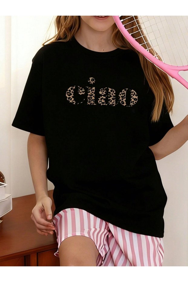 Ciao Printed Crew Neck 100% Cotton Short Sleeve Kids and Youth T-Shirt