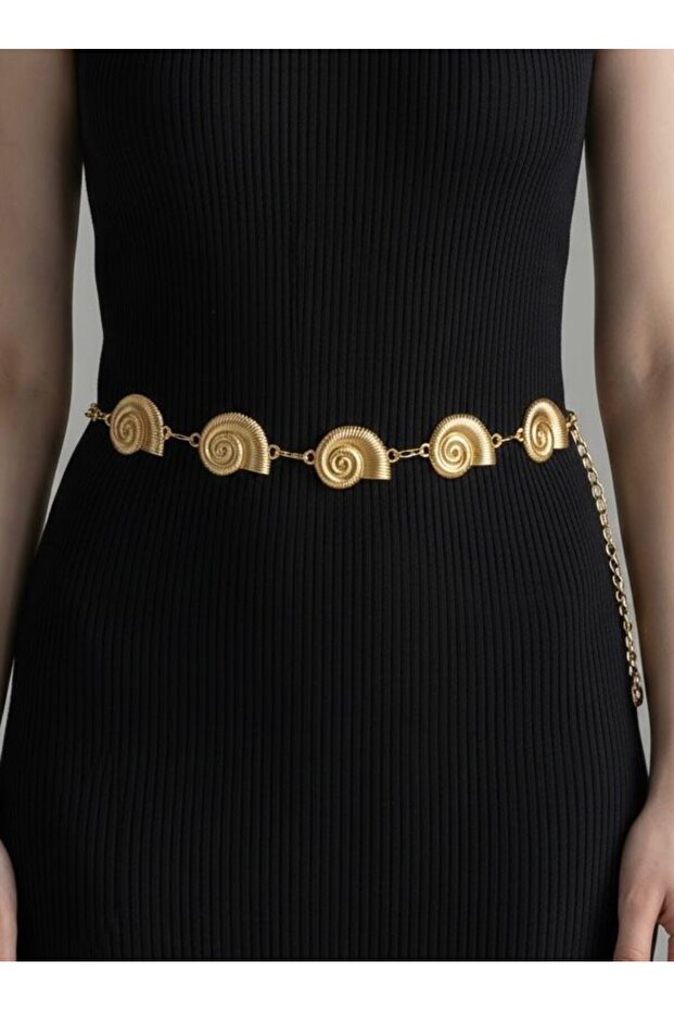 Women's Gold Chain Belt Waist Belt Coat Belt Dress Belt