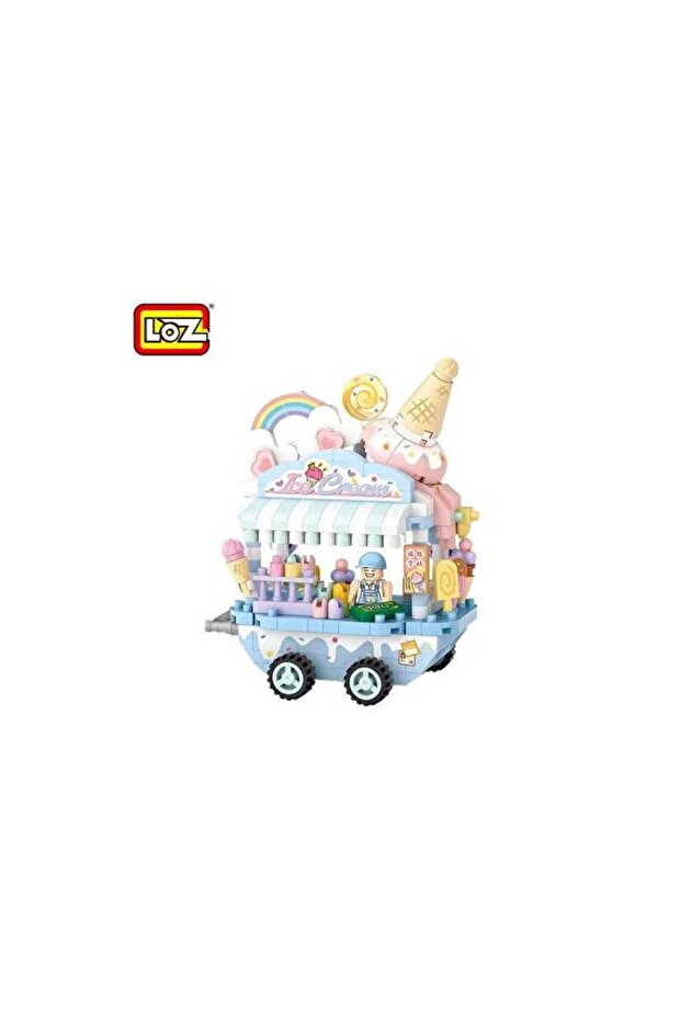 Micro Block Series Ice Cream Cart Lego Set 300 Pieces Lz-8854