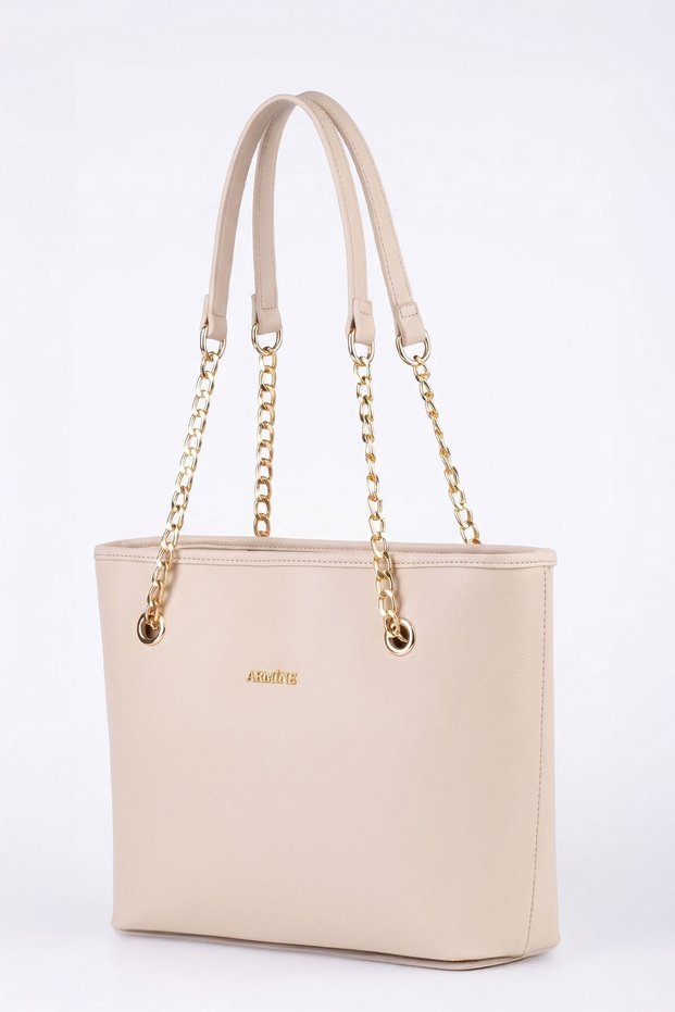 Stylish Cream-Colored Shoulder Strap Modern Women's Bag Convenient Bag for Daily Use