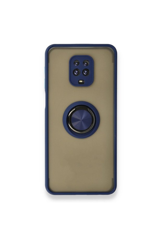 Xiaomi Redmi Note 9 Pro Case with Camera Protection, Ring, Magnetic Stand, Frosted Back Cover