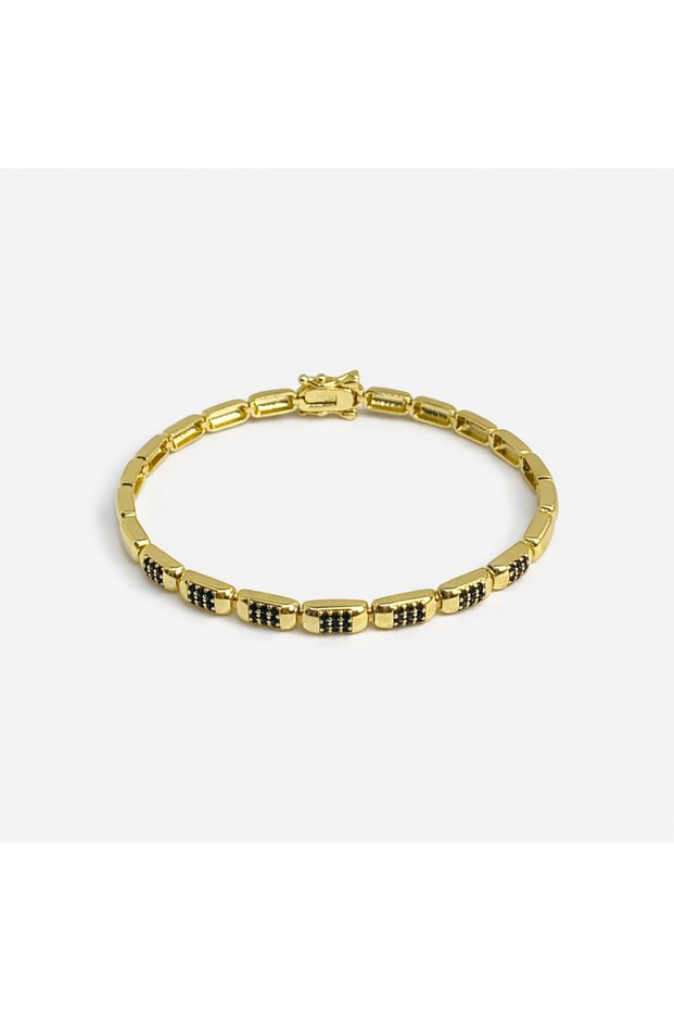 Barlet Black Detail Gold Bracelet
