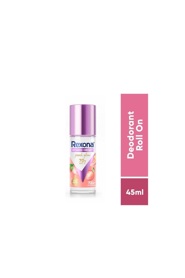 Rexona Peach Glow Women Roll On Vitamin + Bright Peach 72H Antiperspirant 45ml