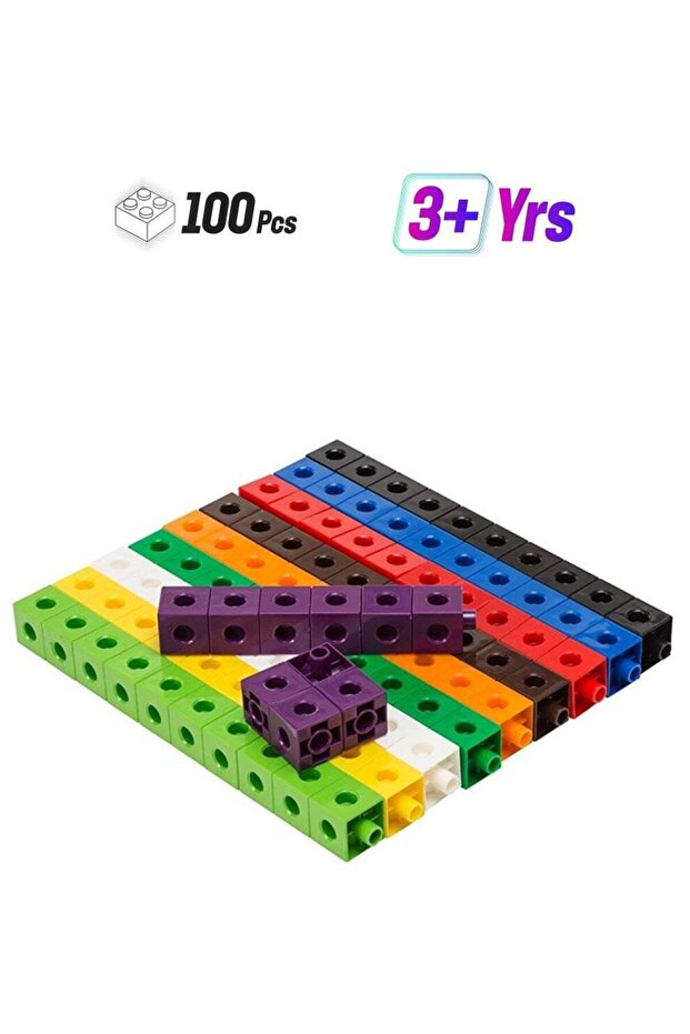 100-Piece Linking Cube Building Set