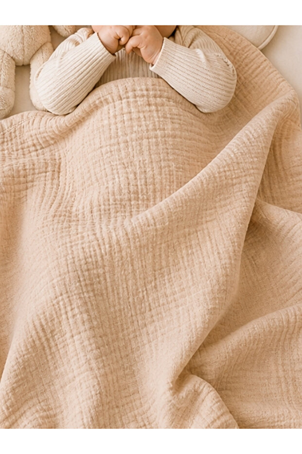 Cotton Muslin Blanket Stroller Cover Gift Multi-Purpose Cover 80X90Cm Color Options