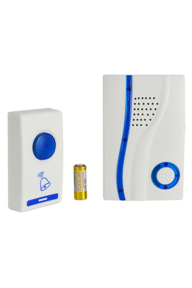 Remote Control Door Bell with Receiver & Transmitter With 32 Melodies 100m Range Easy Installation White