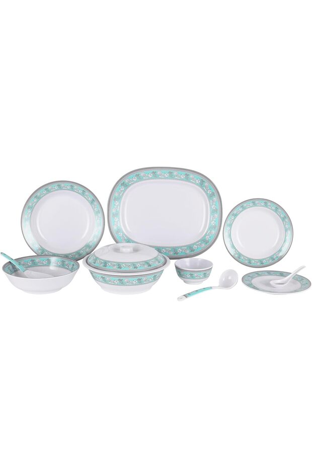 70pcs Melamineware Dinner Set RF12676 Includes Deep, Flat and Oval Plates, Serving Bowls
