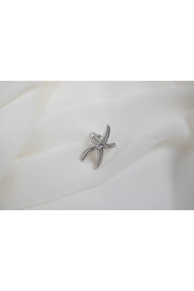 Kkr033 Sea Star Figured Kikirdak Silver Earrings