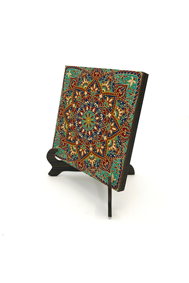 طاولة مكتبية من الخشب المضغوط (MDF) مطبوعة بنمط إيراني 10x10 KD-19